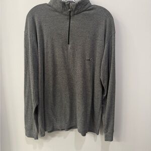 Alpaca Wool & Pima Cotton Gray Half-Zip Sweater Men’s Large Alpatec